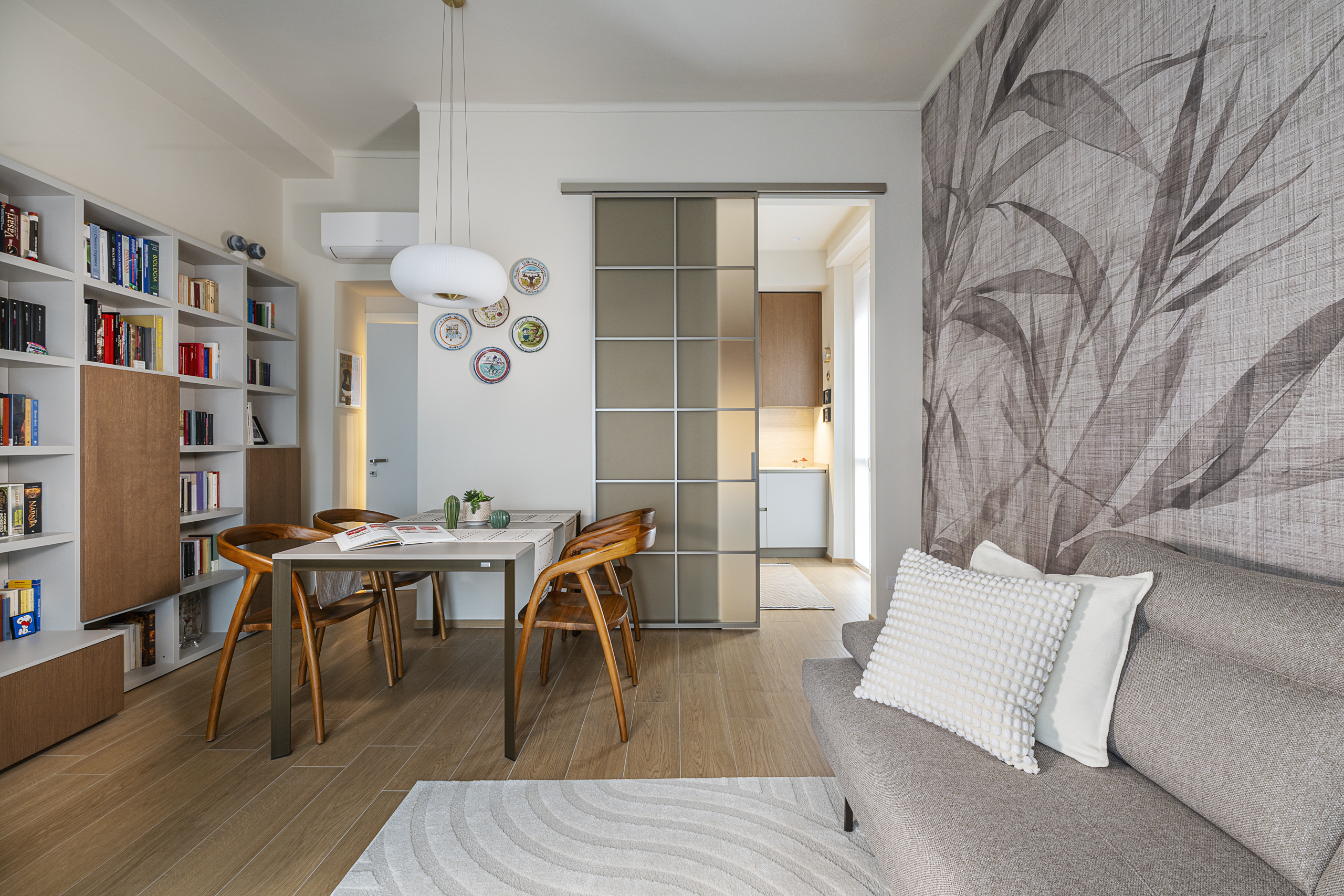 vista soggiorno su cucina JAPANDI