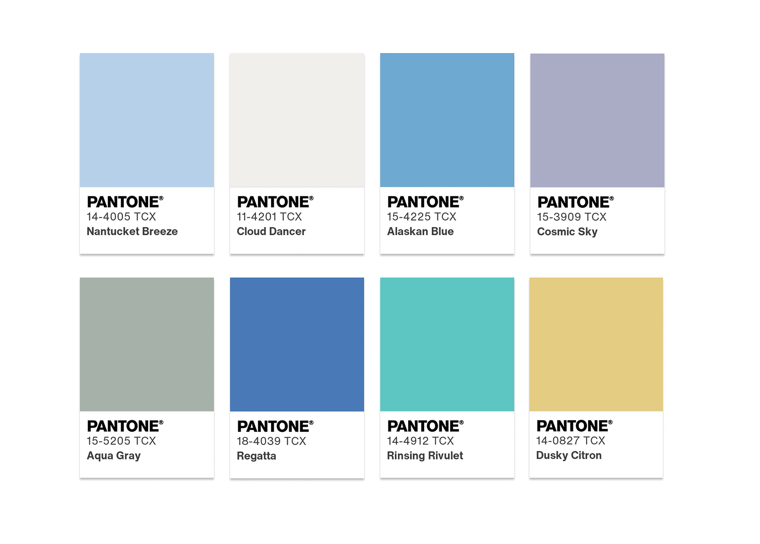 Palette Pantone 2026 ATMOSFERICO